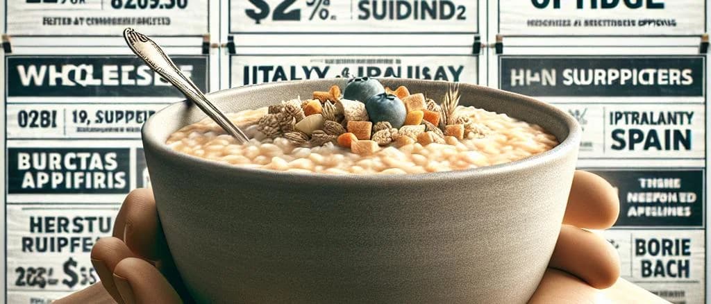 Assorted instant porridge varieties in branded packaging with varying flavors