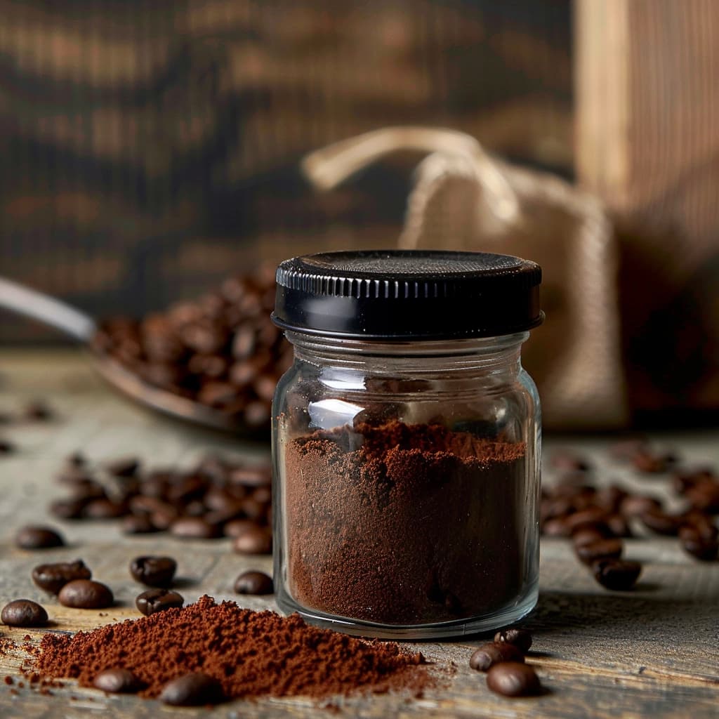 Assorted instant coffee packages against a neutral background