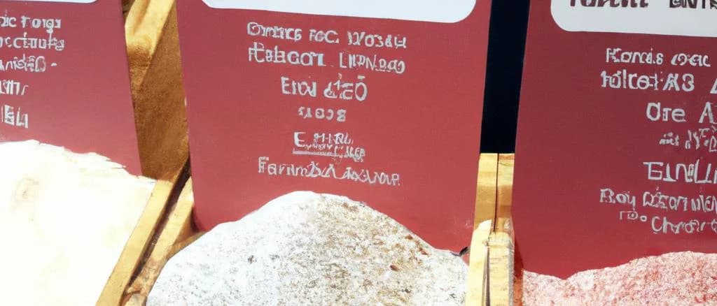 Italian salts in rustic packaging with natural variations