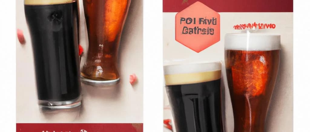 Assorted Kvass bottles on rustic wooden table with natural lighting