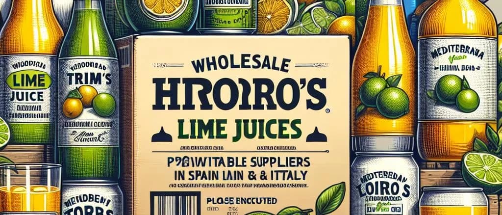 lime juices in various packaging on a vibrant green background