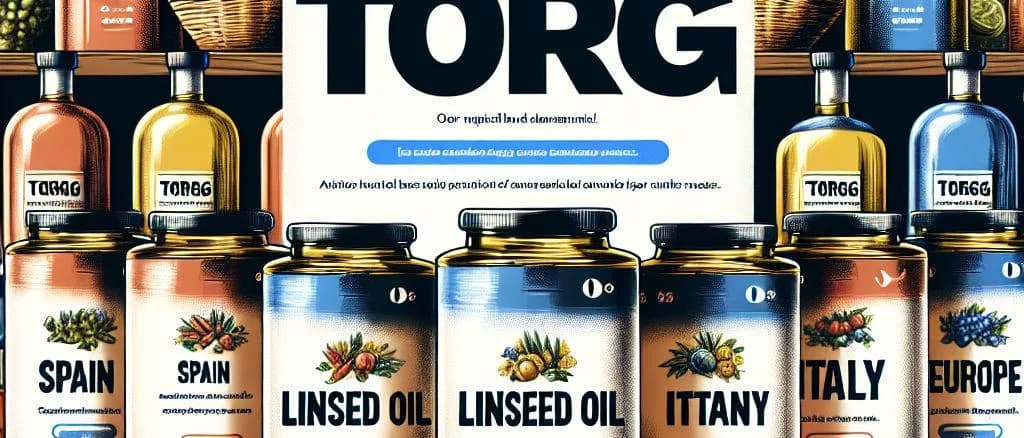 varied linseed oil bottles with natural wood background