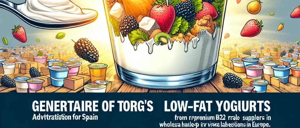 Various low-fat yogurt packaging options on a dairy aisle shelf