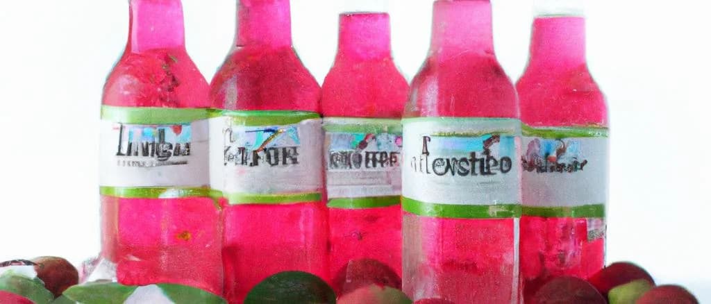 Various canned lychees in syrup with diverse packaging on a wooden background