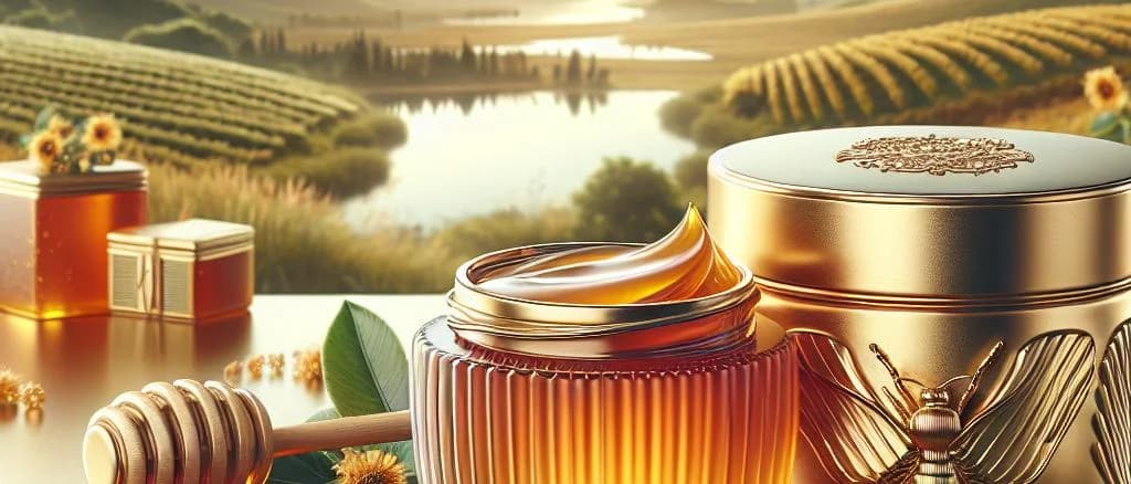 Assorted Manuka honey jars with natural packaging