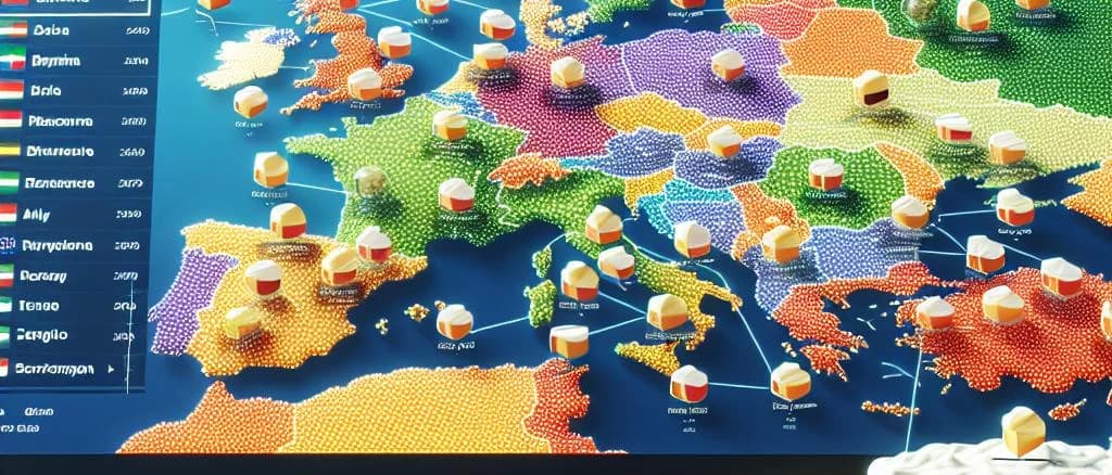 Assorted mascarpone cheese packaging with different designs