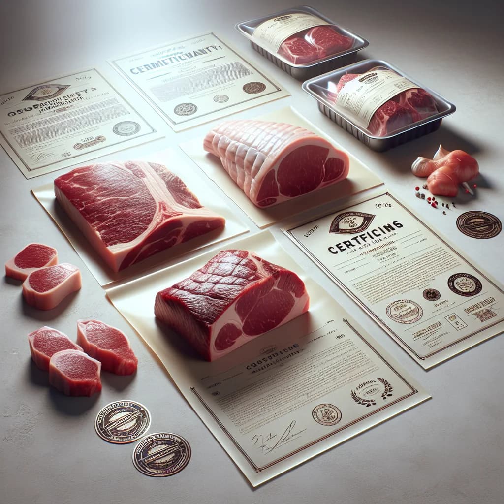 premium meat cuts with quality packaging on display