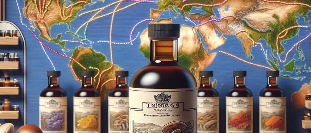 Variety of mushroom extract bottles with custom packaging options