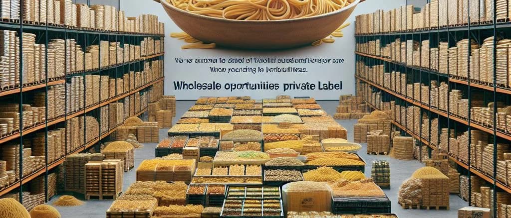 assorted noodle varieties with customized packaging