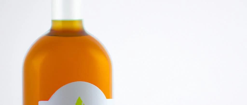 Various bottles of artisanal Orgeat Syrup on a wooden table with almonds and a syrup spoon