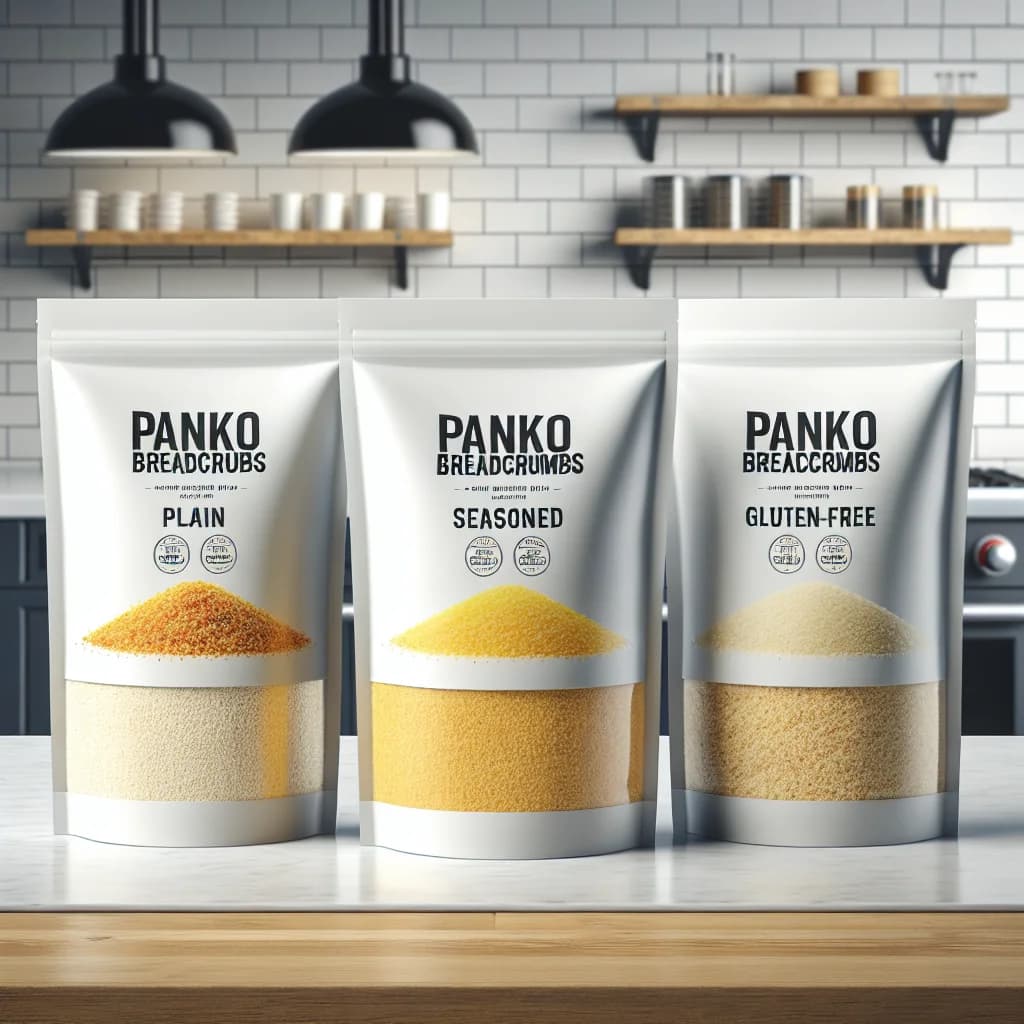 crispy Panko Breadcrumbs in varied packaging for bulk and wholesale markets