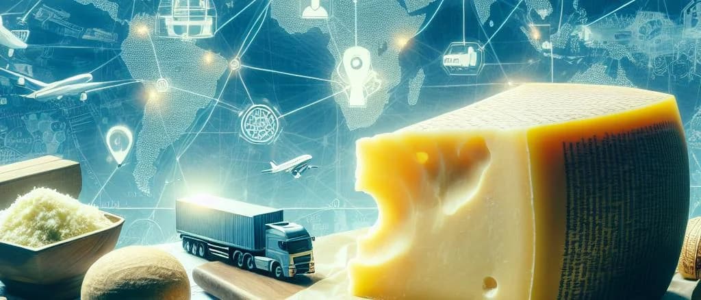 Assorted Parmesan cheese options with different packaging styles