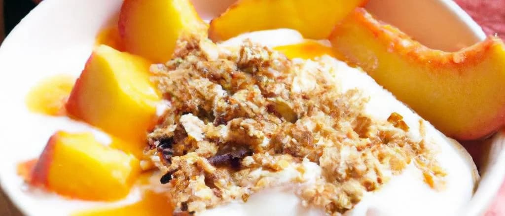 assorted peach yogurt varieties with different packaging on a wooden background