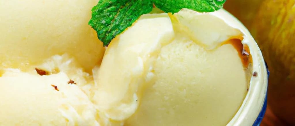 assorted pear sorbet variations in elegant packaging