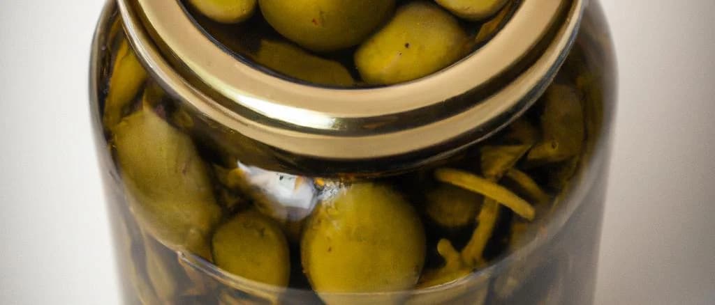 Assorted jars of pickled capers with varying packaging against a rustic wooden background