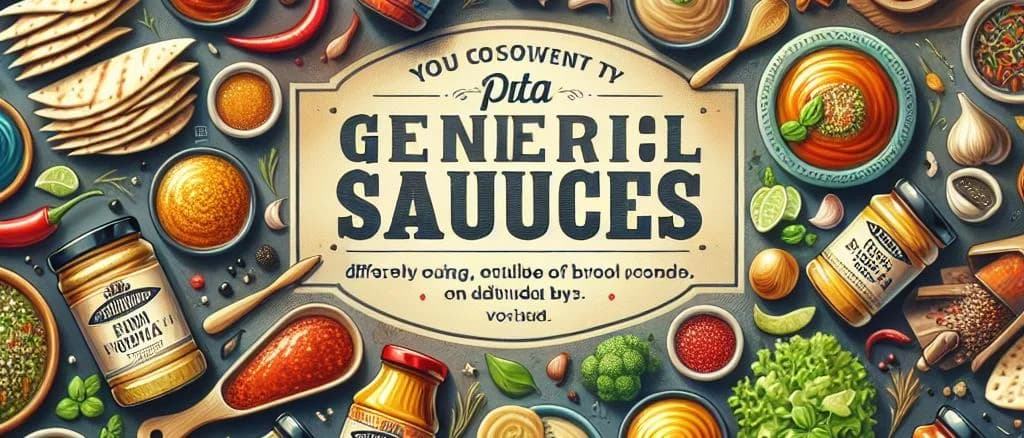 Assorted Pita Sauce Bottles with Creative Packaging