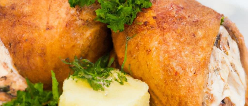 assorted poultry paupiette variations with gourmet presentation