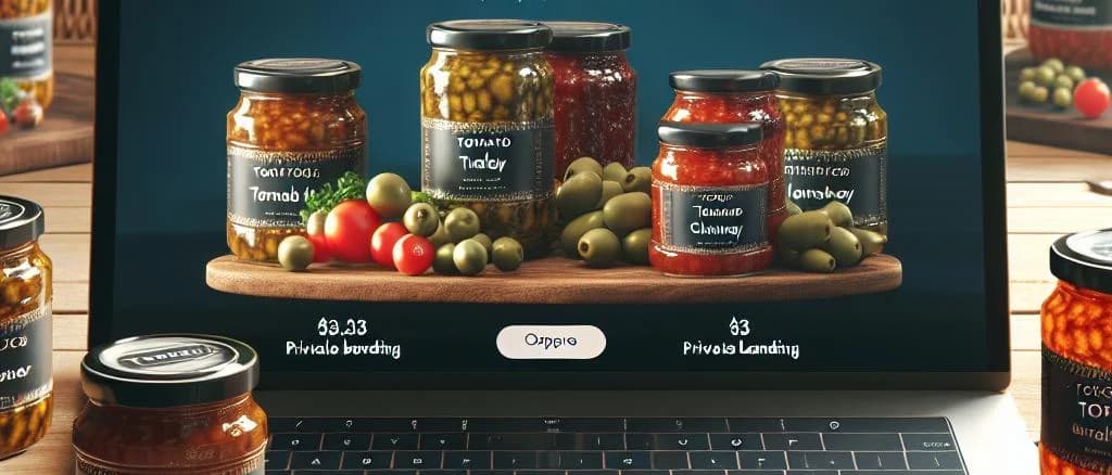 Various jarred relishes with different flavors and packaging