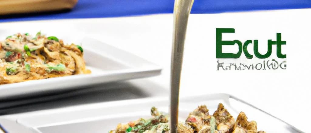 Assorted Roquefort sauce bottles on a wooden kitchen countertop, with variations in packaging and labels