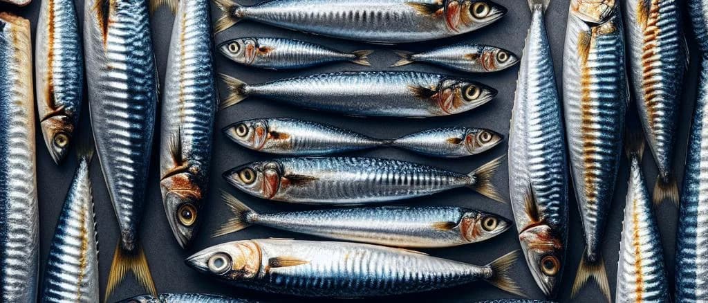 Various packaged sardine options on different backgrounds