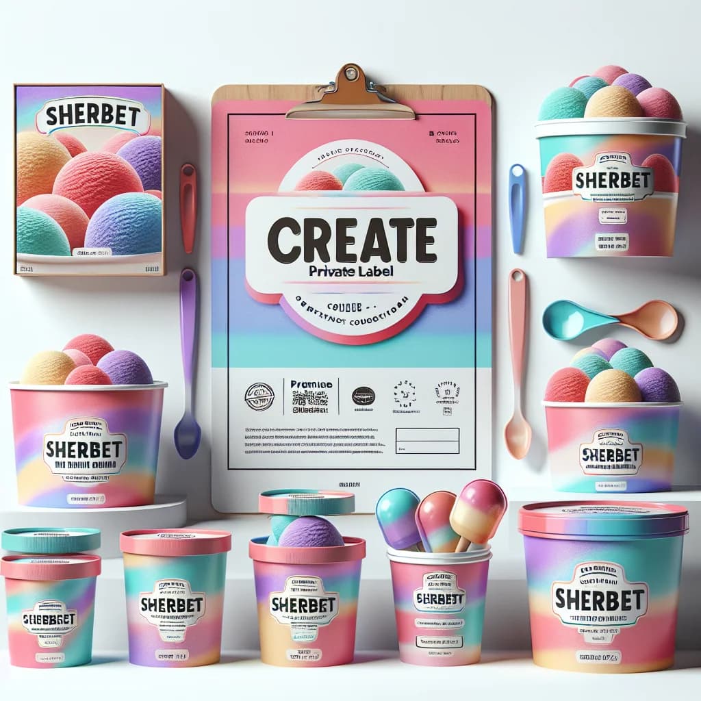 sherbet packaging and variety options in bulk for B2B buyers
