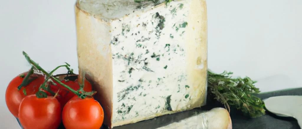 Multiple variations of Shropshire Blue cheese with diverse packaging on a rustic wooden background