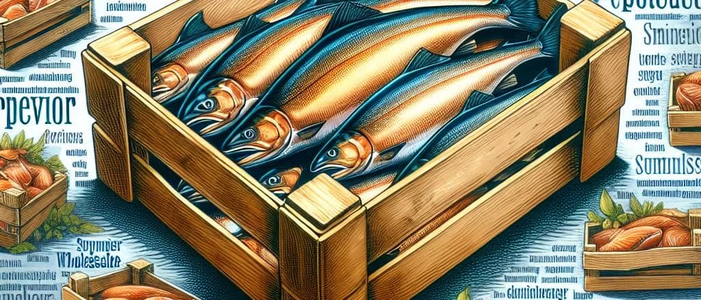 Premium smoked trout varieties on a wooden board with gourmet garnishes