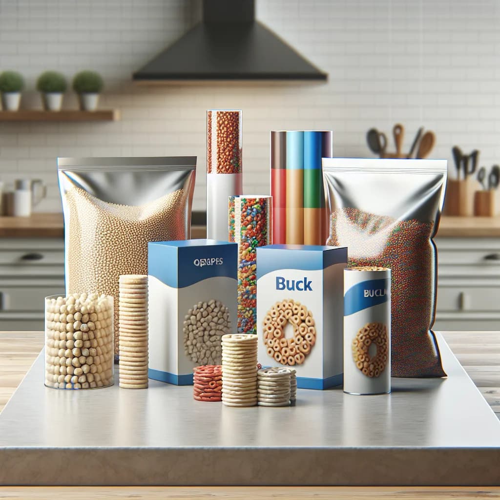 snack pellet varieties in colorful packaging displayed on a clean surface