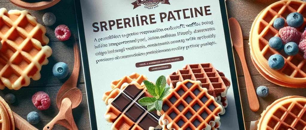 Assorted soft waffles on display, showcasing various flavors and packaging options