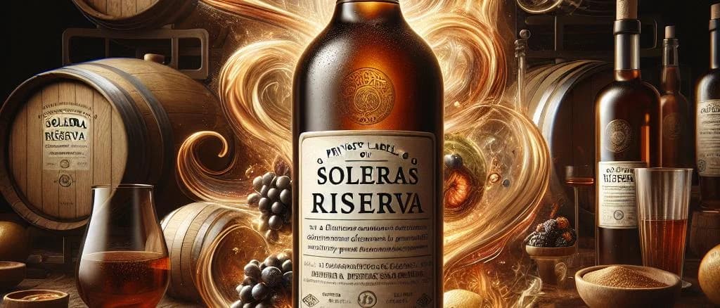 Soleras Riserva premium casks displayed with variety in elegant packaging