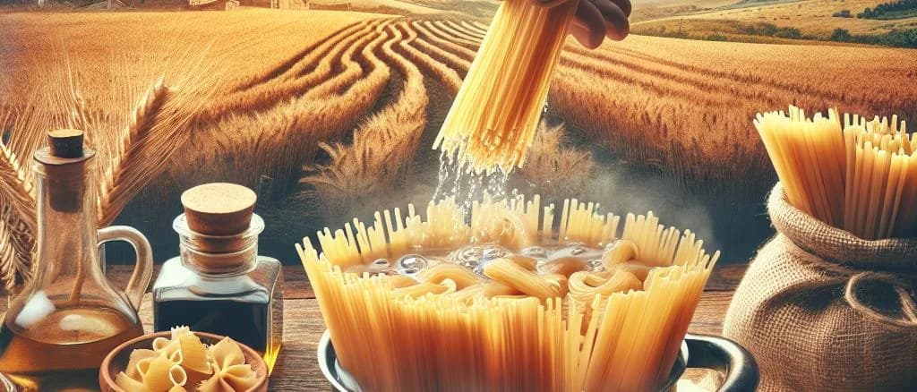 Spelt pasta variations, organic packaging