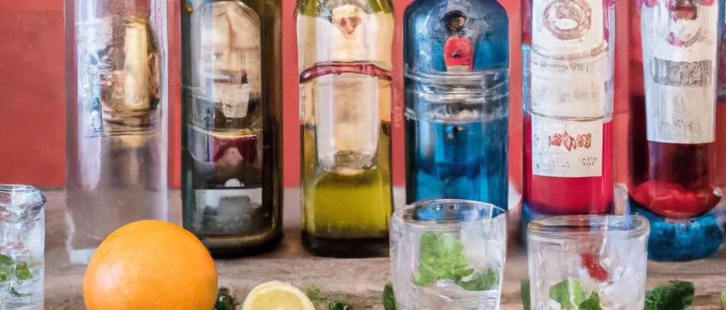 Assorted premium spirit drinks in various packaging styles, showcasing industry trends