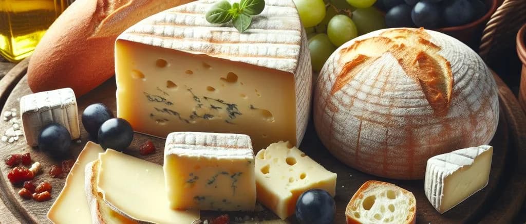 Collection of Stracchino cheese variations with artisanal packaging