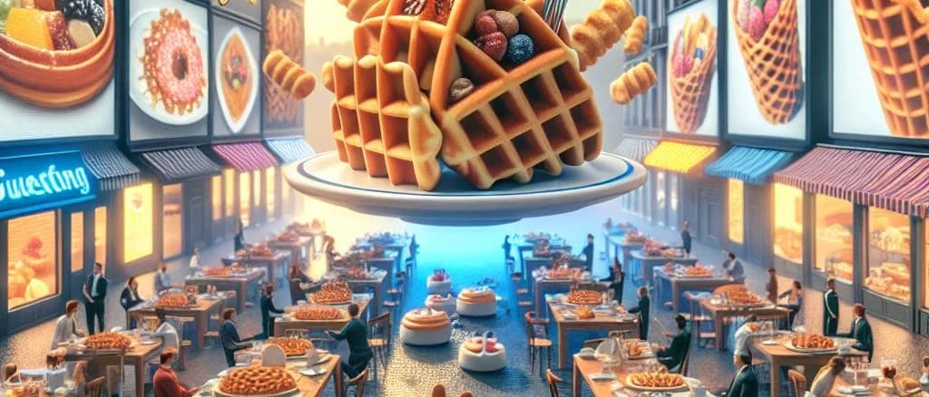 stuffed waffles in various packaging