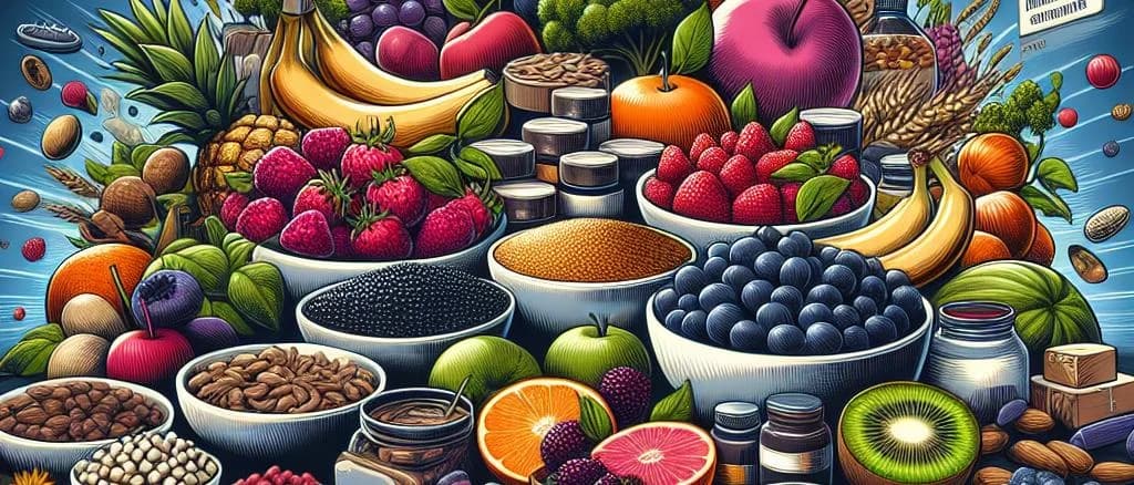 Variety of high-quality superfood products with diverse packaging