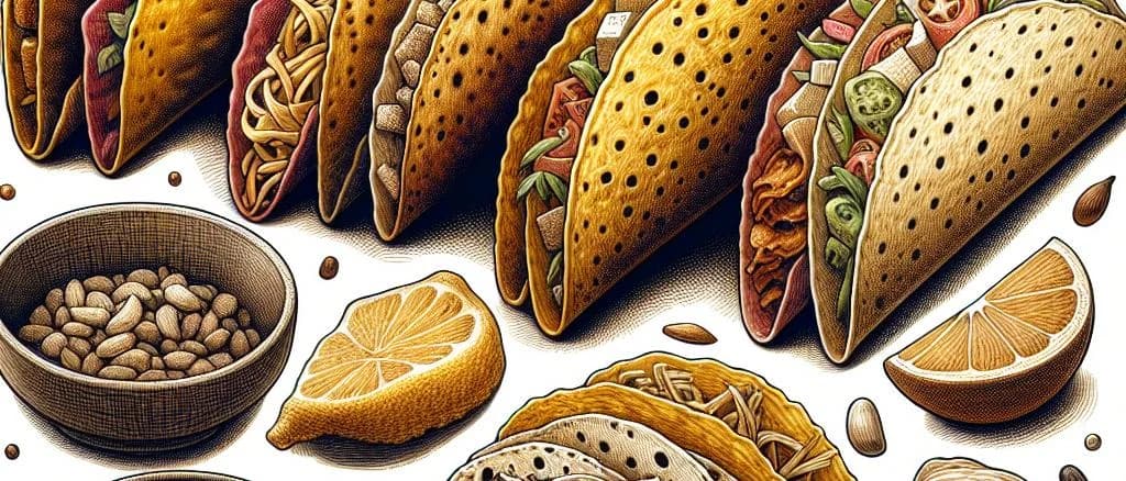 variety of taco shells with different shapes and packaging