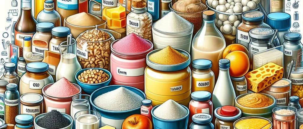 Versatile thickeners in various packaging options on a wooden table