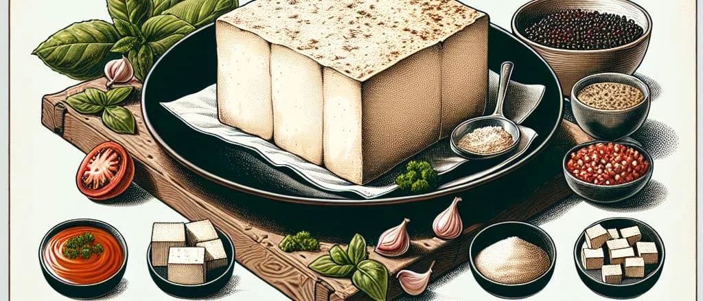 Assorted tofu product variations, with minimalist packaging design, set against a neutral background.