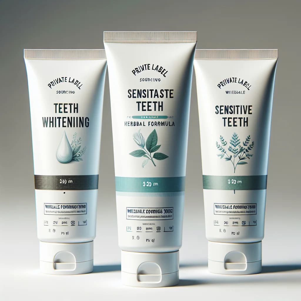 toothpaste packaging with multiple varieties and sleek designs for B2B sourcing