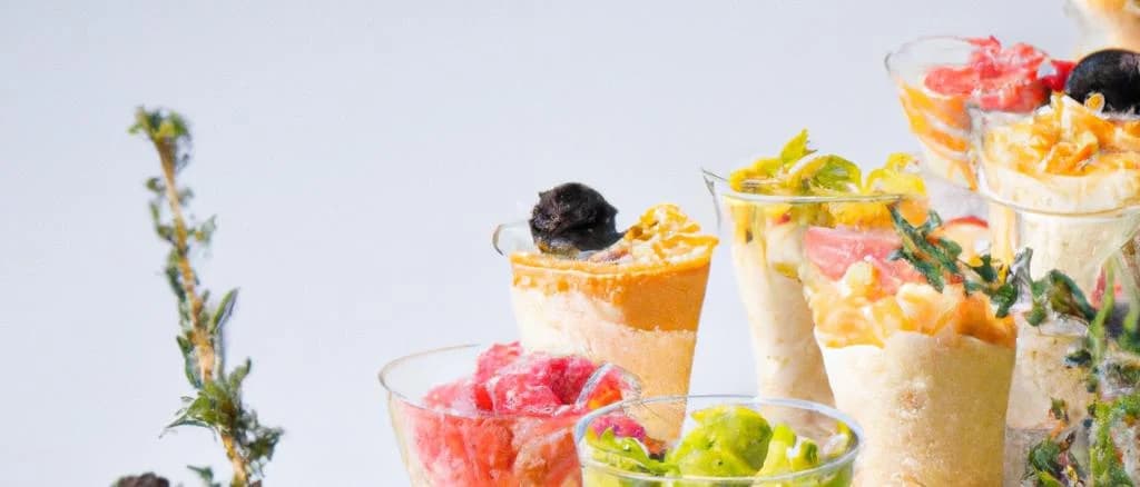 Assortment of high-quality trifles in various packaging on a wooden background