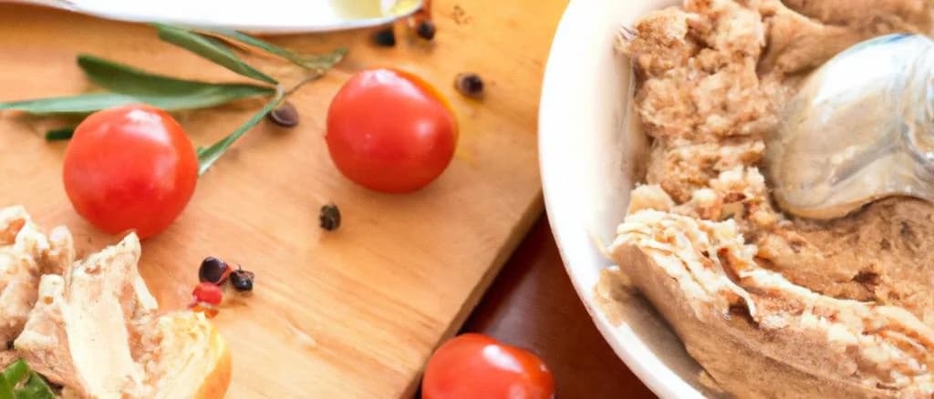 Assorted tuna spreads in jars, laid out on different wooden cutting boards