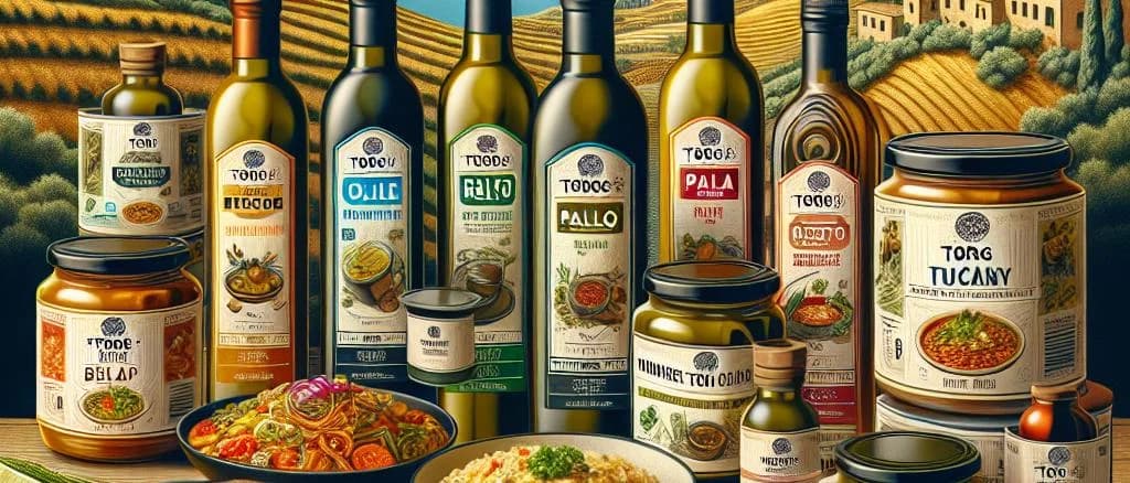 Tuscany manufacturing scene featuring high-quality textiles and ceramics