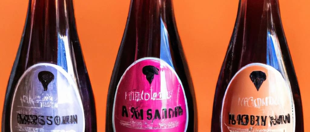 Assorted umeboshi vinegar bottles with various packaging against a minimalist kitchen background