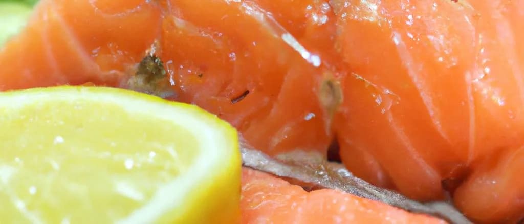 Assorted wild salmon packaging with various options on a wooden table