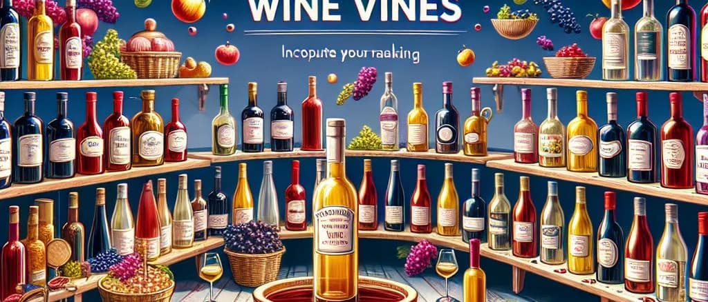 Assorted wine vinegar bottles with customizable labels in an elegant display