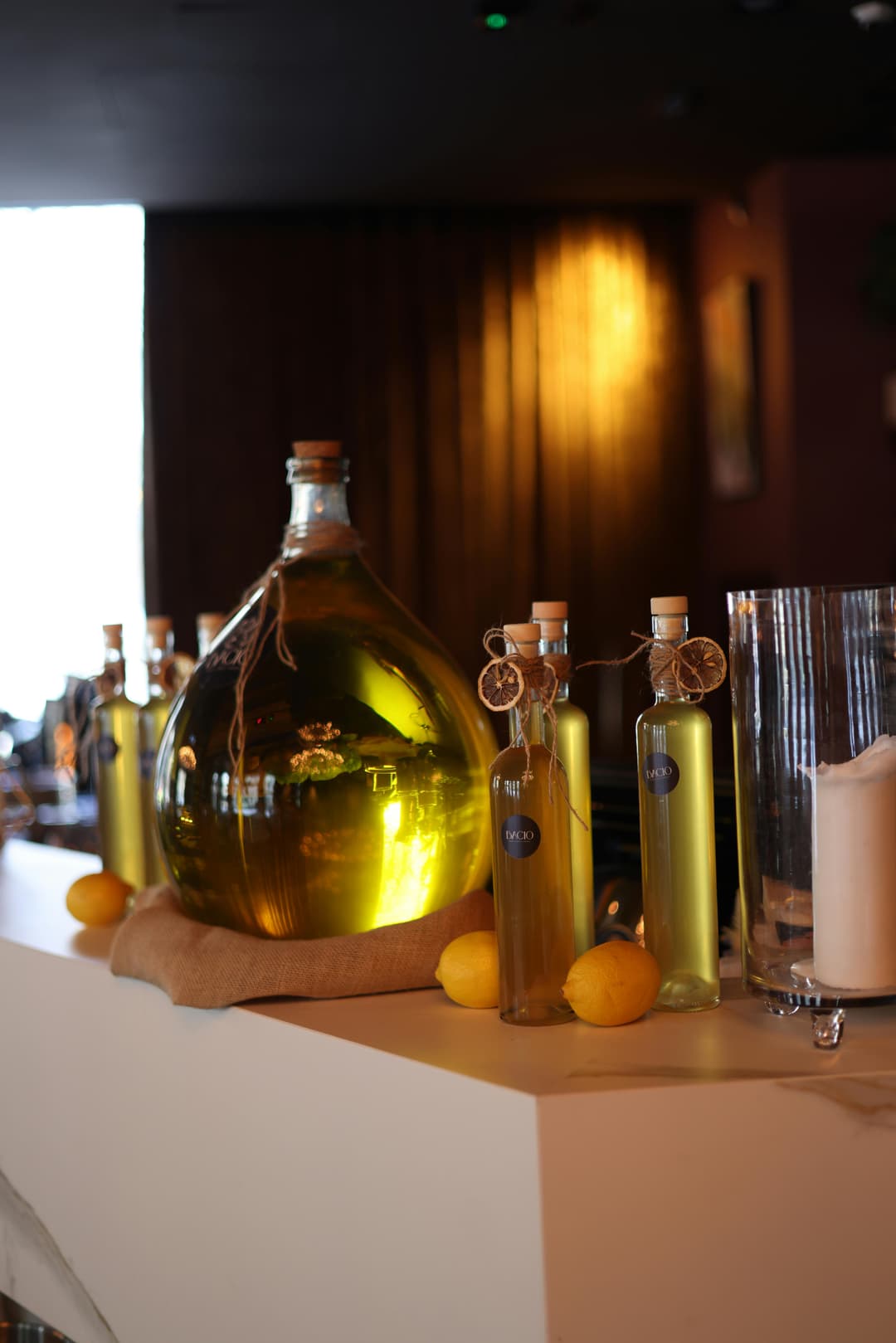 Olive oil bottles