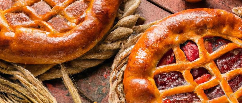 Assorted apricot pies with creative packaging