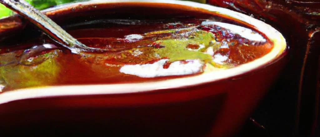 Assorted Armorican-style sauce jars on rustic wooden background