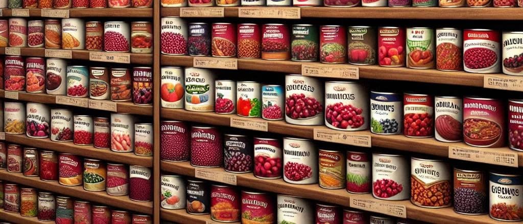 Three variations of canned cranberries on a wooden table with a rustic background