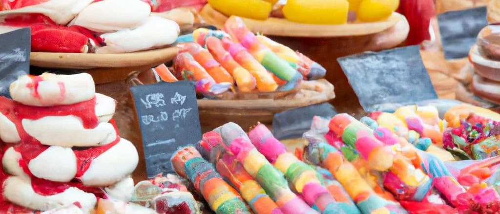 Nord-Pas-De-Calais gourmet confectioneries assortment with packaging